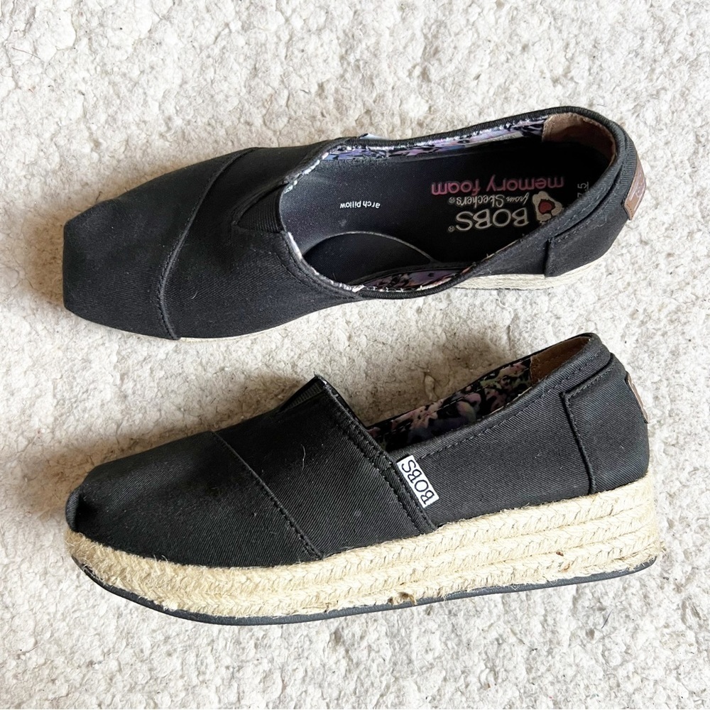 Skechers Womens Bobs - Highlights $51.95 Color: Black Style: 34096-BLK